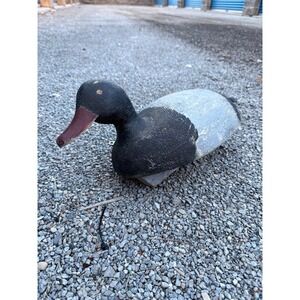 Vintage Duck Decoy Folk Art Hunting Farmhouse Decor Primitive Wooden Painted‎